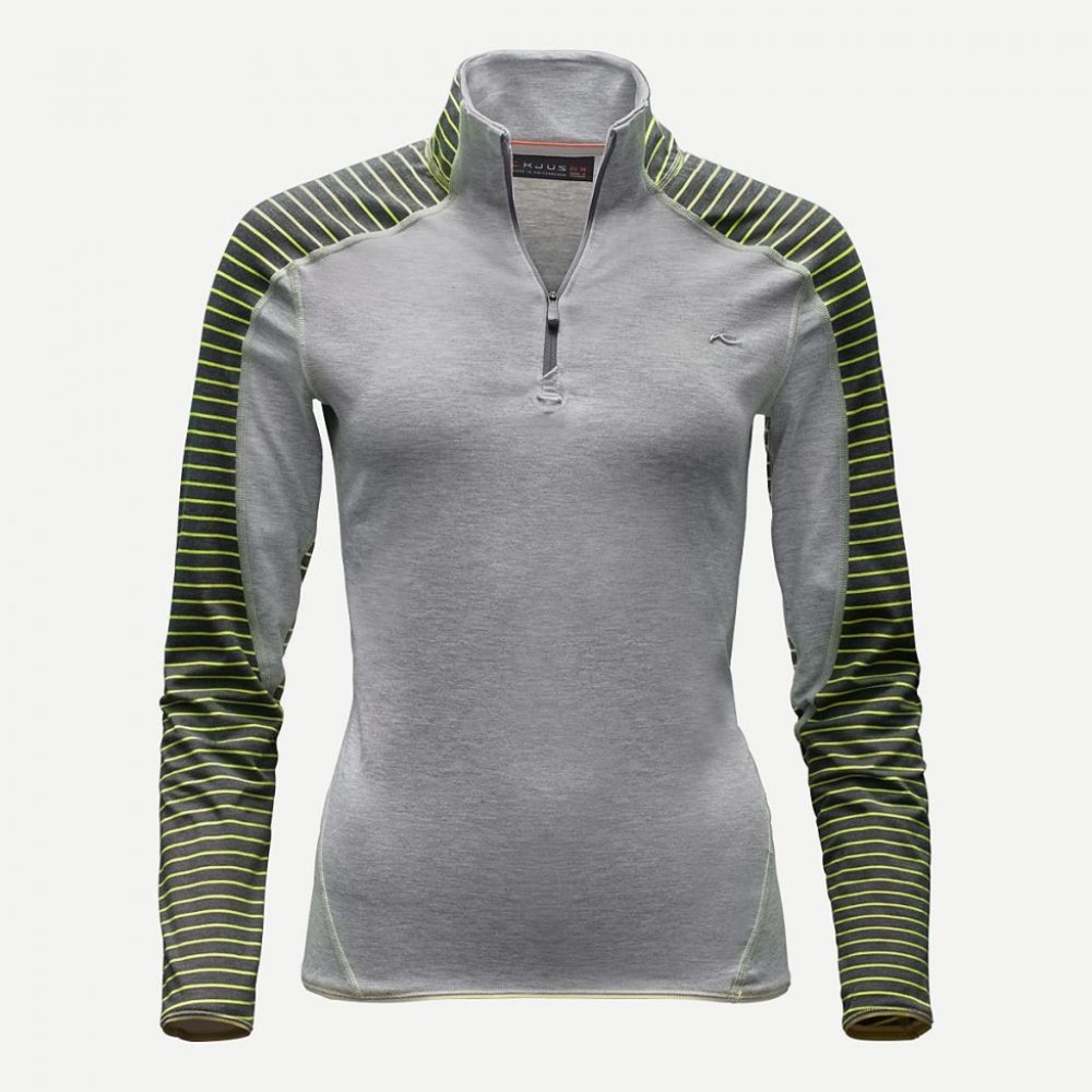 KJUS  Women's Trace Half Zip in Grey Lime